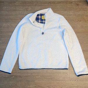 White teddy sweater for women size L